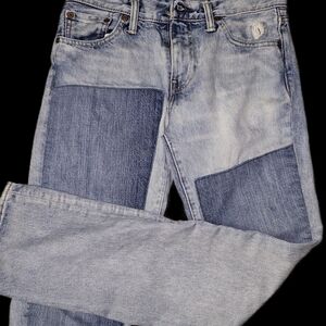 Levi's 5-11 Light Blue Slim Straight Jeans with Patchwork